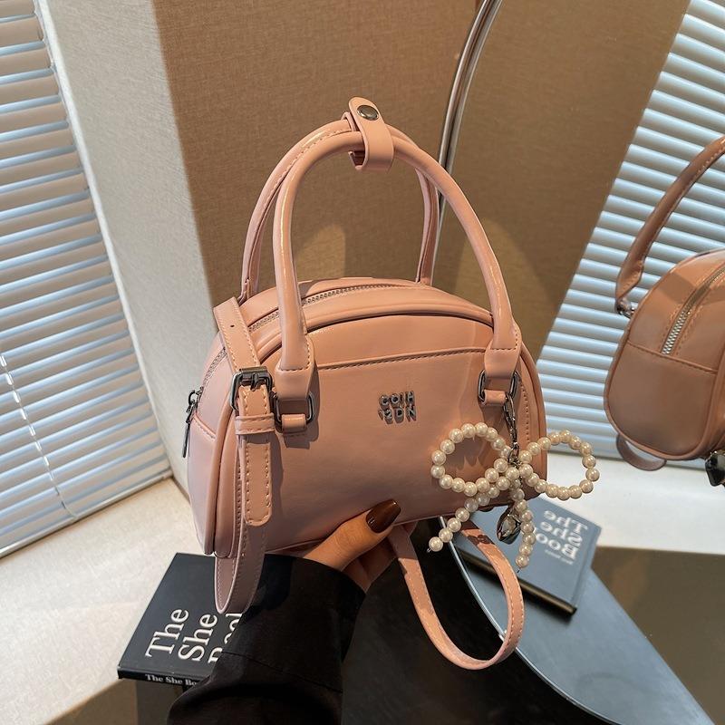 High-end small bag women's new spring and summer versatile messenger bag portable bowling bag