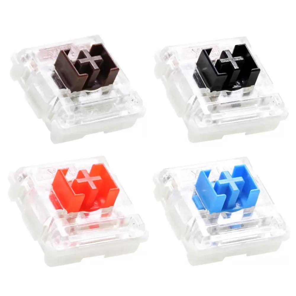 OUTEMU OTM Low Profile Switch for Ultra-thin Mechanical Keyboard Black Red Blue Brown Pink 3pin Linear Tactile Silent 5.5 Switch