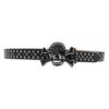 Retro Snake Print Rhinestone Skull Buckle Unisex Jeans Belt - Hip Hop Punk Fashion