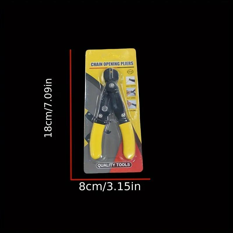 Jewelry Chain Clamp Pliers - Riveting Tool, DIY Chain Cutter & Opener, Adjustable Toothless Pliers for Jewelry Making