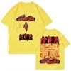 Summer Hot Sale Japanese Science Fiction Cartoon Movie Anime Akira Graphic T Shirts Unisex Hip Hop Streetwear Oversized T-Shirt