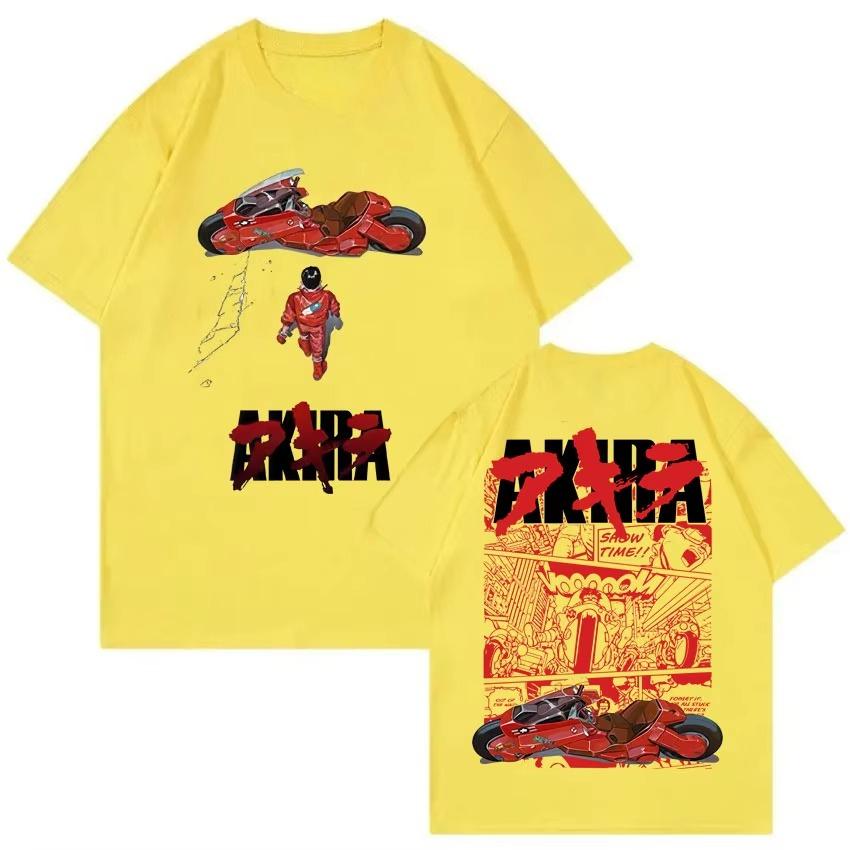 Summer Hot Sale Japanese Science Fiction Cartoon Movie Anime Akira Graphic T Shirts Unisex Hip Hop Streetwear Oversized T-Shirt