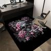 1PC Skull Flowers Carpet Ultra Soft, Thick & Absorbent, Non Slip Machine Washable Mat for Entryway