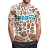 Men's Crew-neck Casual Printed Short-sleeved T-shirt Top