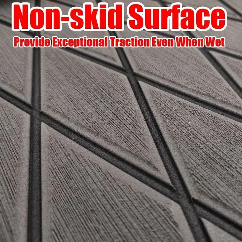 350x1900x5mm EVA Foam Luxury Decking Sheet Anti-Skid Boat Deck Self-Adhesive Yacht Flooring Pad Anti-fatigue Mat Diamond Shapes