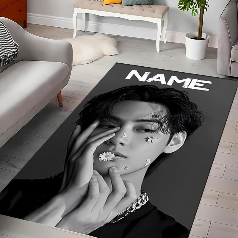 Custom Personalization Jimin Area Rug - Perfect For Kitchen, Bathroom,Laundry Room Decor Large Size Available,Gift All Seasons