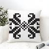 Pixel art print texture Pillow Case Cotton Linen Fabric Square Zipper Pillowcase Home Decorative Living Room