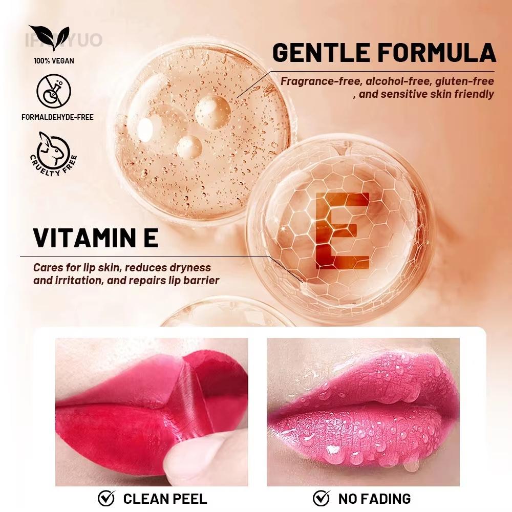 Waterproof Liquid Peel-off Lip Gloss Rose Red Brown Matte Lipstick Non-stick Cup Lasting Makeup Moisturizing Lip Tattoo Pigment
