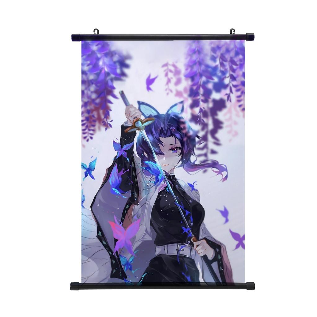 Demon Slayer Nezuko Poster Tecknad Kimetsu No Yaiba Rullposter Vägg Rullposter Populärt Mönster Målning Poster
