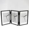 7 And 5 Inch Double Sided Transparent Fold Dual Photo Frame For Home Decor