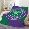 comfort warm soft c-Championships plush blanket w-Wimbledon for sofa living fashion room office bedroom travel Flannel gift