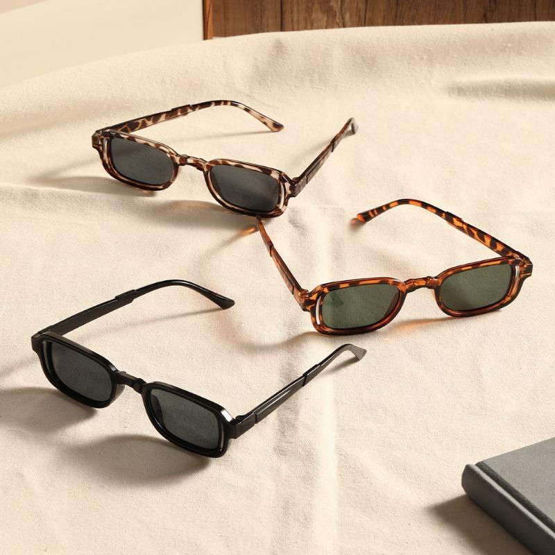 New Small Frame Square Sunglasses Men'S Classic Vintage Square Sun Glasses Women'S Outdoor Leisure Eyewear Uv400 Glasses