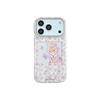 Purple Floral Rabbit Chain Case for iPhone 15/14/16/17 Pro Max