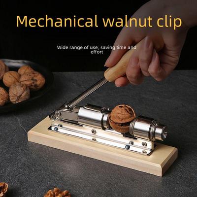 "Large and Small Mechanical Nutcracker: Nut, Hazelnut, Walnut, and Pecan Shelling Tool"