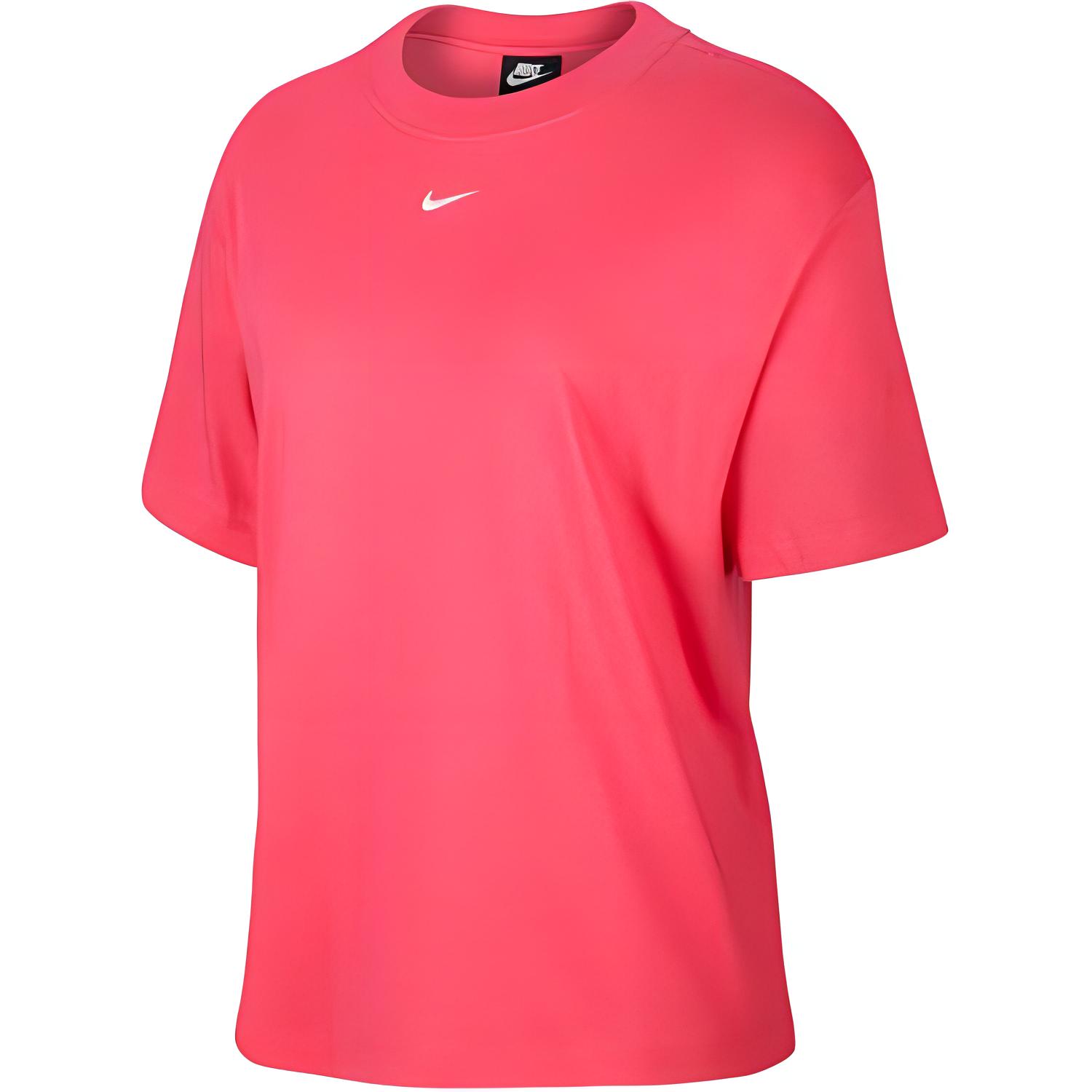 Nike Sportswear Essentials Dri-Fit Comfortable Casual Breathable Embroidered Logo Print Short Sleeve Drop Shoulder T-Shirt Women Tops CT2587-674 M