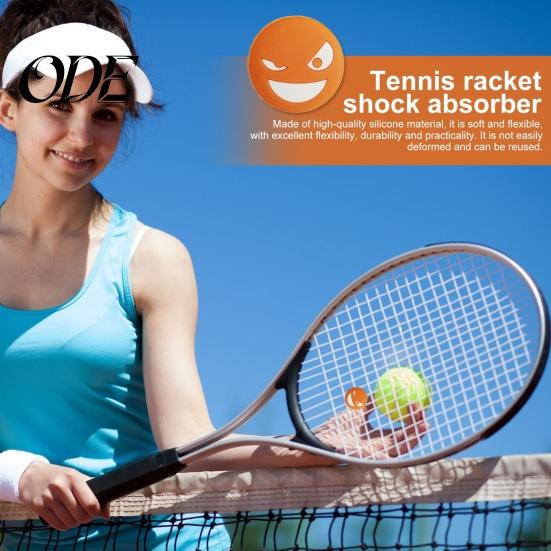 Stabile und zuverlässige Schlägerzubehör Tennis Vibrationsdämpfer Silikon Stoßdämpfer Dämpfer Wiederverwendbar Lächeln Gesicht Schläger