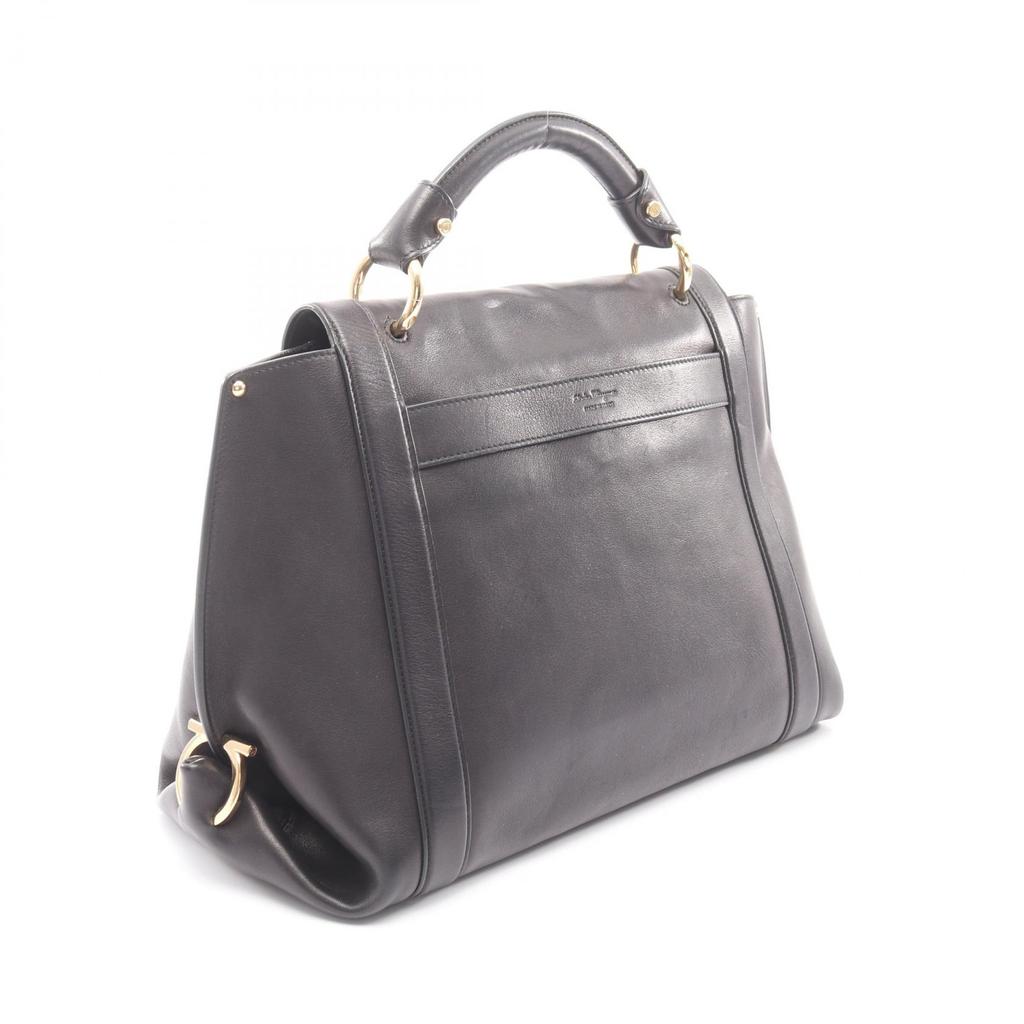 Used Salvatore Ferragamo Sophia Gancini 2WAY Handbag 21 G395 leather Black Used Women