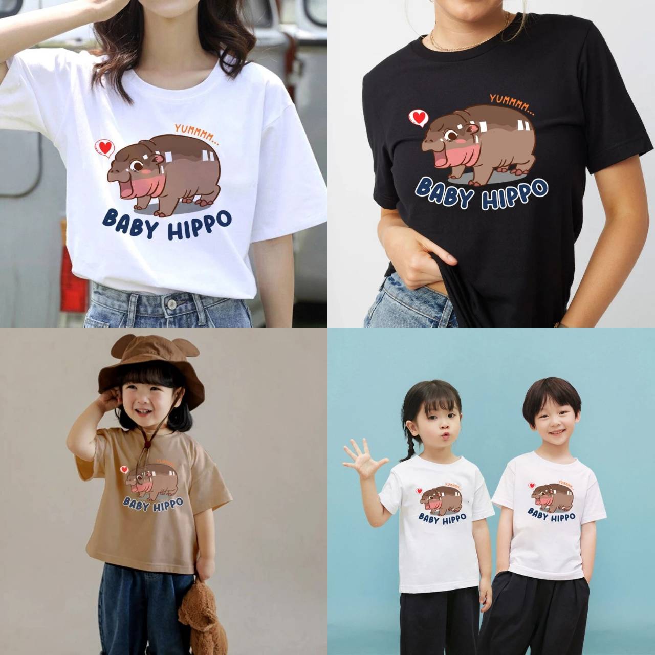 Футболка Moo Deng Tiny Baby Hippo Star Thailand Cute Pygmy Hippo Unisex для мужчин — фото 5