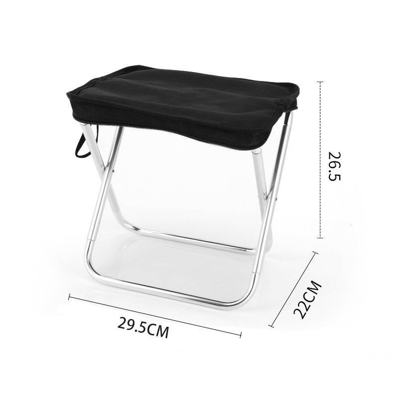 Outdoor Folding Camping Stool With Aluminum Alloy Frame For Travel And Bbq Activities