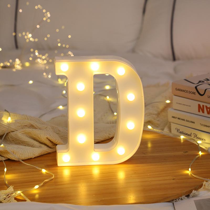 LED Letter and Number Lights for Celebrations and Proposals
