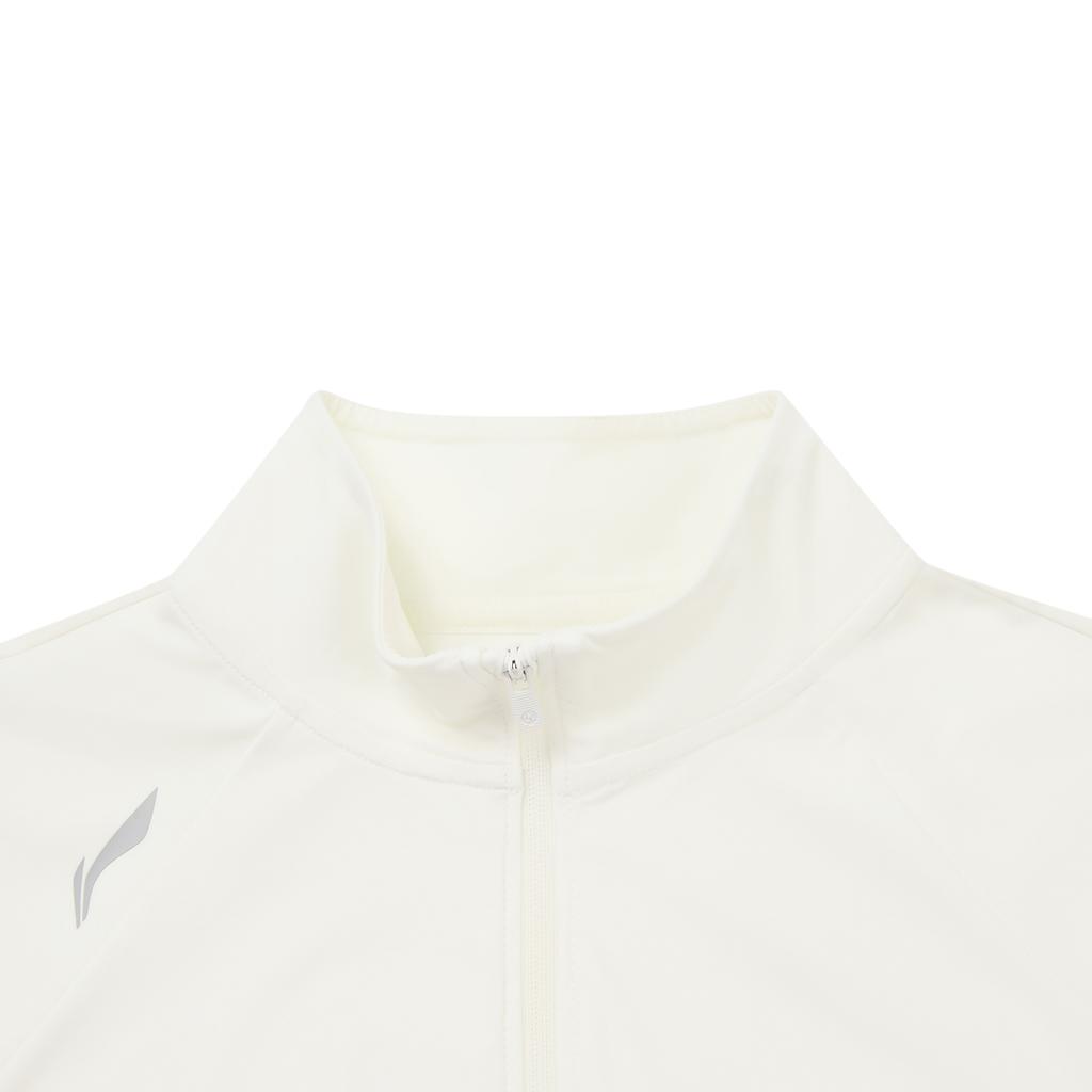 Li-Ning Série Fitness Gola Alta Bordado com Letras do Logo Jaqueta de Treino Jaquetas Femininas AFDW800-1