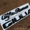 Alfa Romeo Giulia Black Rear Badge - Custom English Logo