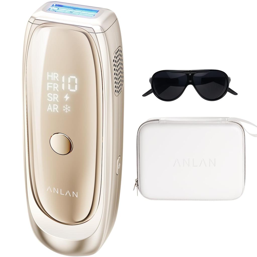 ANLAN Zap Hair Removal Painless Light Hair Removal for Beards and VIO with Sapphire Cooling Dual 26J High Second 5 Continuous Skin Hair Home Full Body