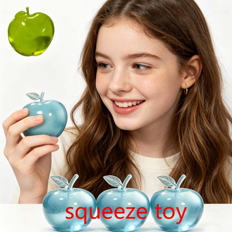 Sale Squishy Pressure Ball And Apple Sensory Toy Slow Rise Squishy Toys For Adults Hand Exercise Squeeze Gifts
