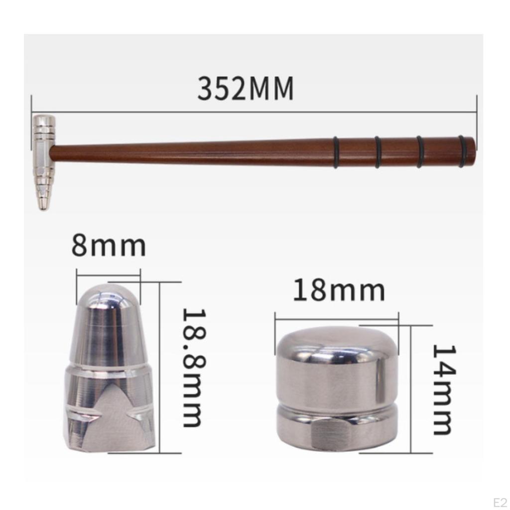 Ding Repair Hammer with Wooden Handle Long-Lasting Hand Tool Impact-Resistant