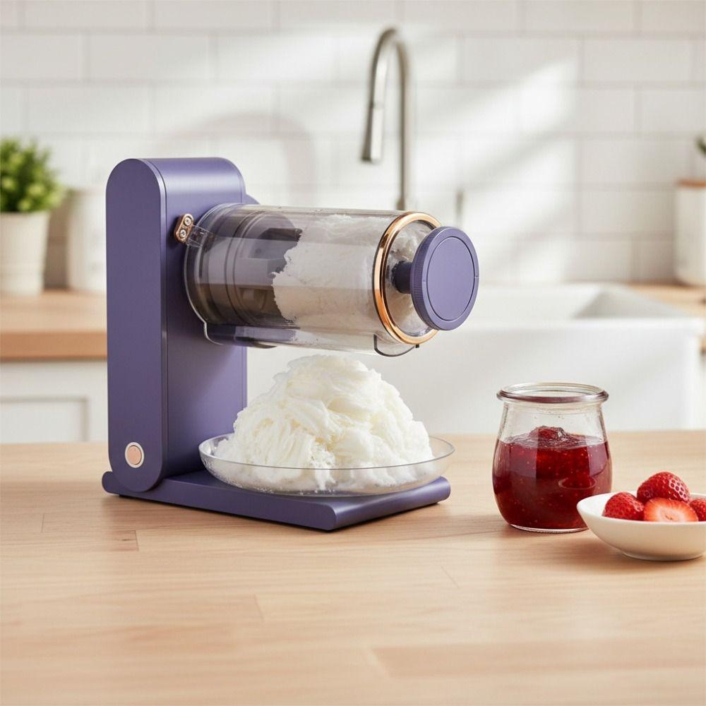 Wireless Ice Crushing Machine with Tray Ice Shaver Multi-purpose Ice Crusher  Drink Shop