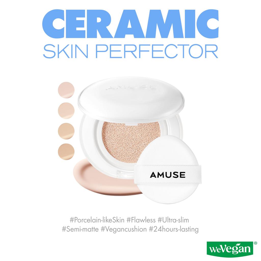 [AMUSE Official] Ceramic Skin Perfector Cushion (01 Porcelain, Original Product)