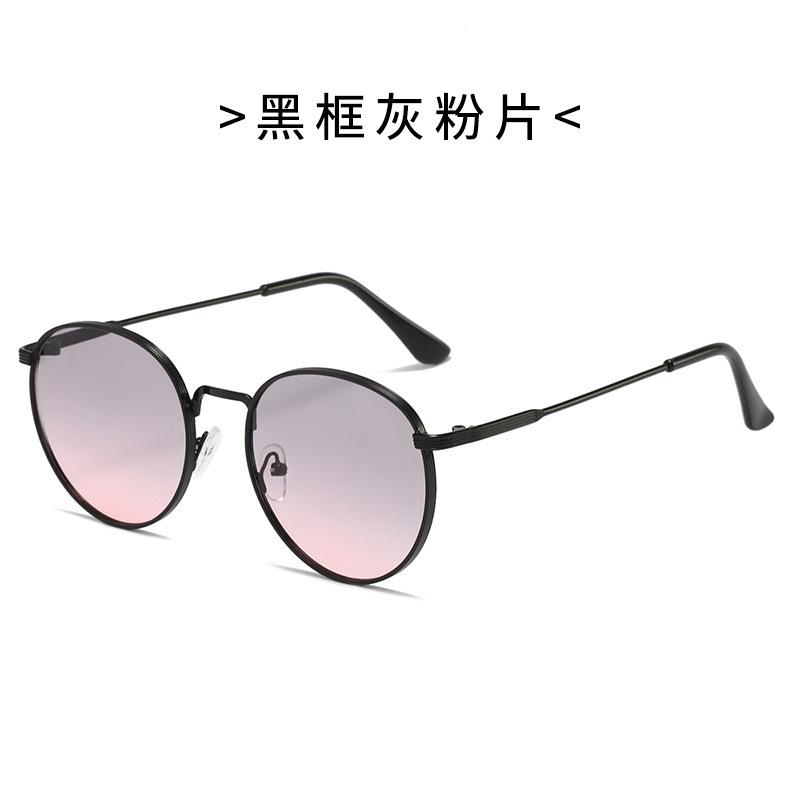 Retro High Quality Metal Round Sunglasses Women Luxury Brand Designer Small Frame Alloy Glasses Men Classic Mujer
