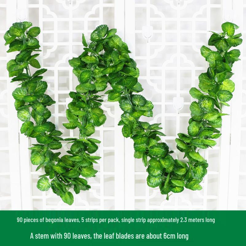 Large Green Fake Leaf Ornaments for Vines and Roof Décor