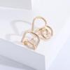 Women Brooch Hollow Kitty Shape Smooth Stainless Anti-slip Wear-resistant Coat Collar Hat Scarf Decoration