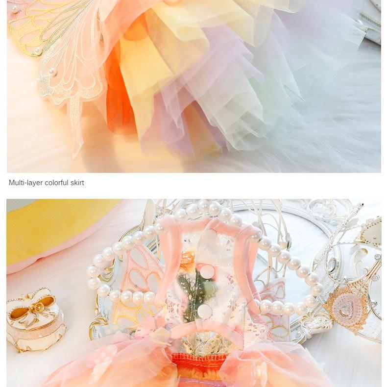 Summer Pet Princess Clothes Pet Dog Dress For Dogs Skirt Summer Dog Wedding York Chihuahua Poodle For Dogs Skirts Cat Dresses