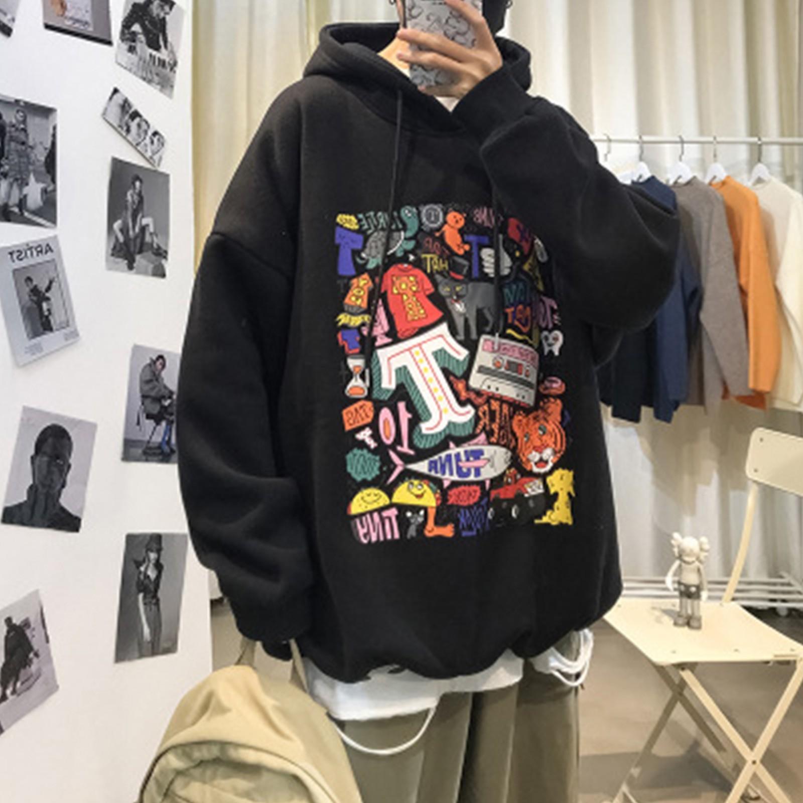 

Женские флисовые толстовки большого размера, свитера с длинным рукавом, пуловеры, осенние наряды XXXL чёрный