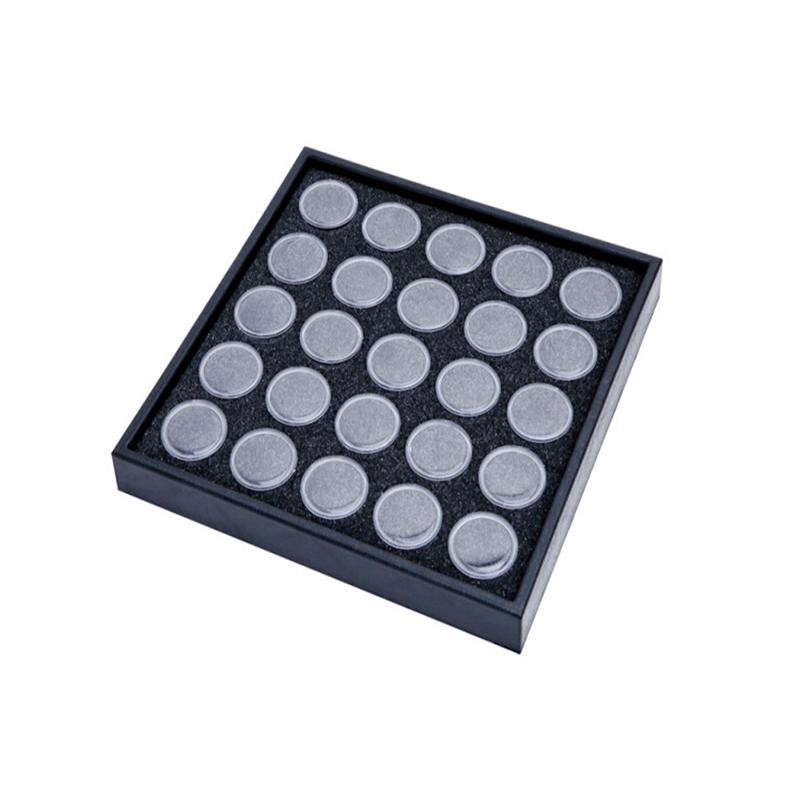 1Set Cutie de Afișare Cutie de Depozitare Pietre Prețioase Diamante Recipiente Mici Rotunde din Plastic Cutie Organizator Bijuterii Recipient cu Spumă