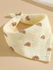 New Baby Cotton Soft Soothe Appease Square Towels Infant Color Matching Bandana Handkerchief Muslin Burp Cloths Feeding Bibs
