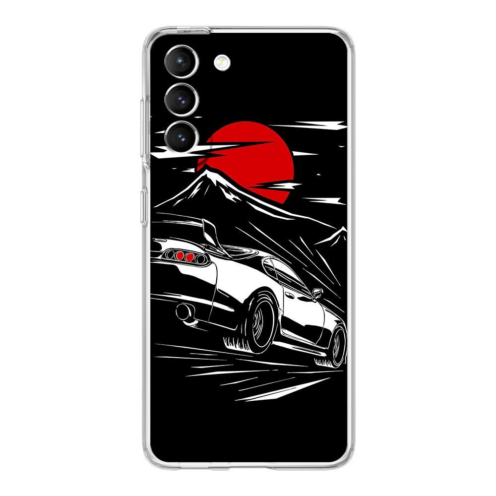Japan JDM Sportwagen Männliche Männer Handyhülle für Samsung Galaxy S22 5G S20 Ultra S21 FE 5G S10E S9 S8 S10 Plus Note 10 Klare Abdeckung