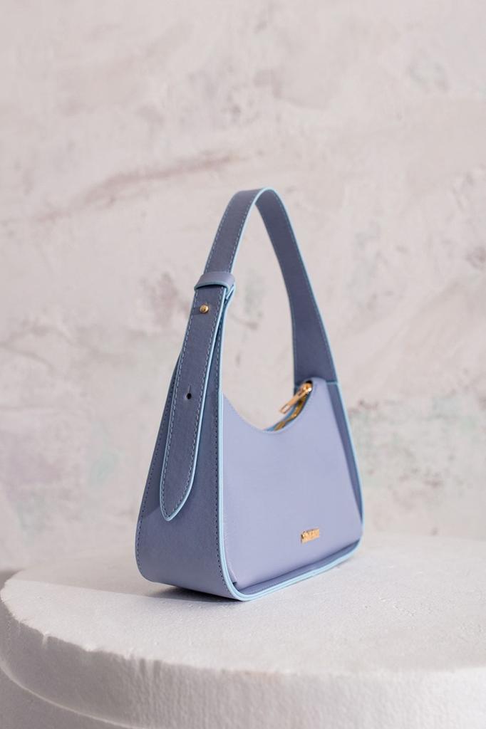 Women's Stylish and Useful Shoulder Bag Lilac Lined Hand and Shoulder Bag