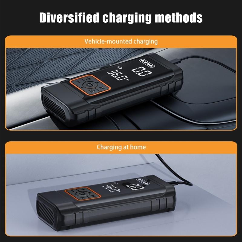 Multifunctional Digital Tire Inflator with Flashlight and Pressure Gauege Portable Air Compressor Universal Air Pumps
