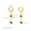 European and American Retro Beaded Tassel Earrings - Elegant Light Luxury Design