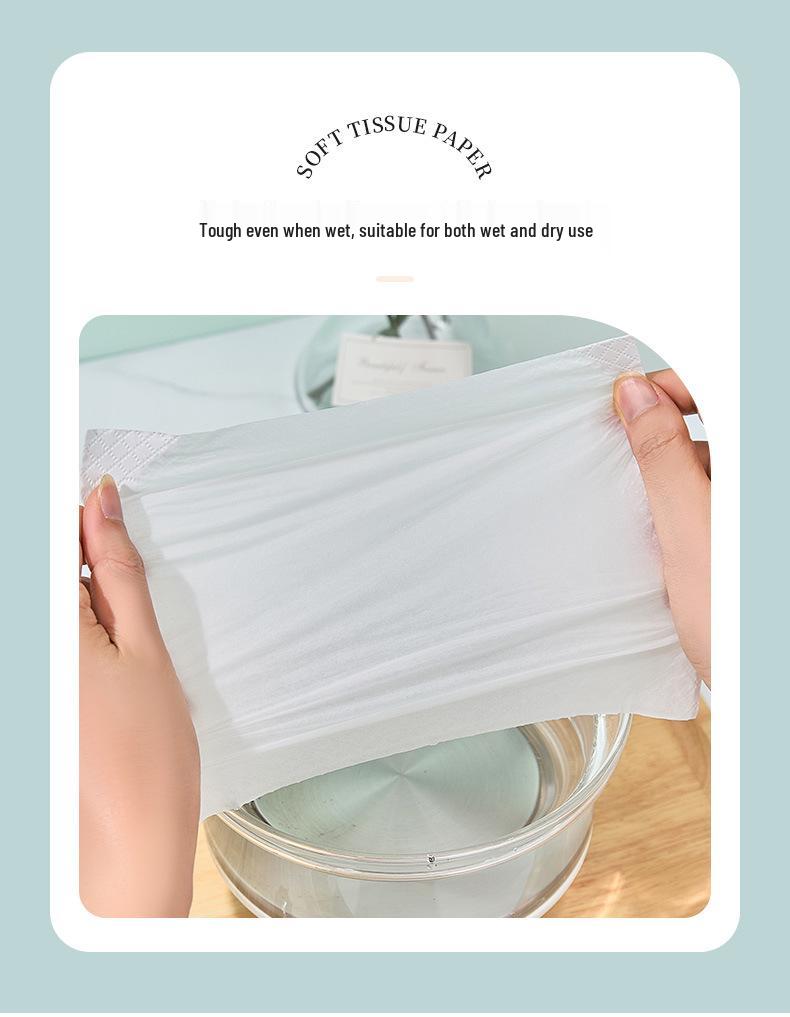 Qin Shuang Water-Resistant Facial Tissues - 12 Pack, 500 Sheets, Thickened, Ideal for Home and Restaurant Use