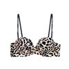 Sexy leopard print small breasts gather underwear women's no steel ring upper support not empty cup anti-sagging adjustment close breast bra cover