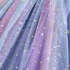 Toddler Girls Summer Casual Sling Dress Sleeveless Stars Print Colorful Tulle Dress