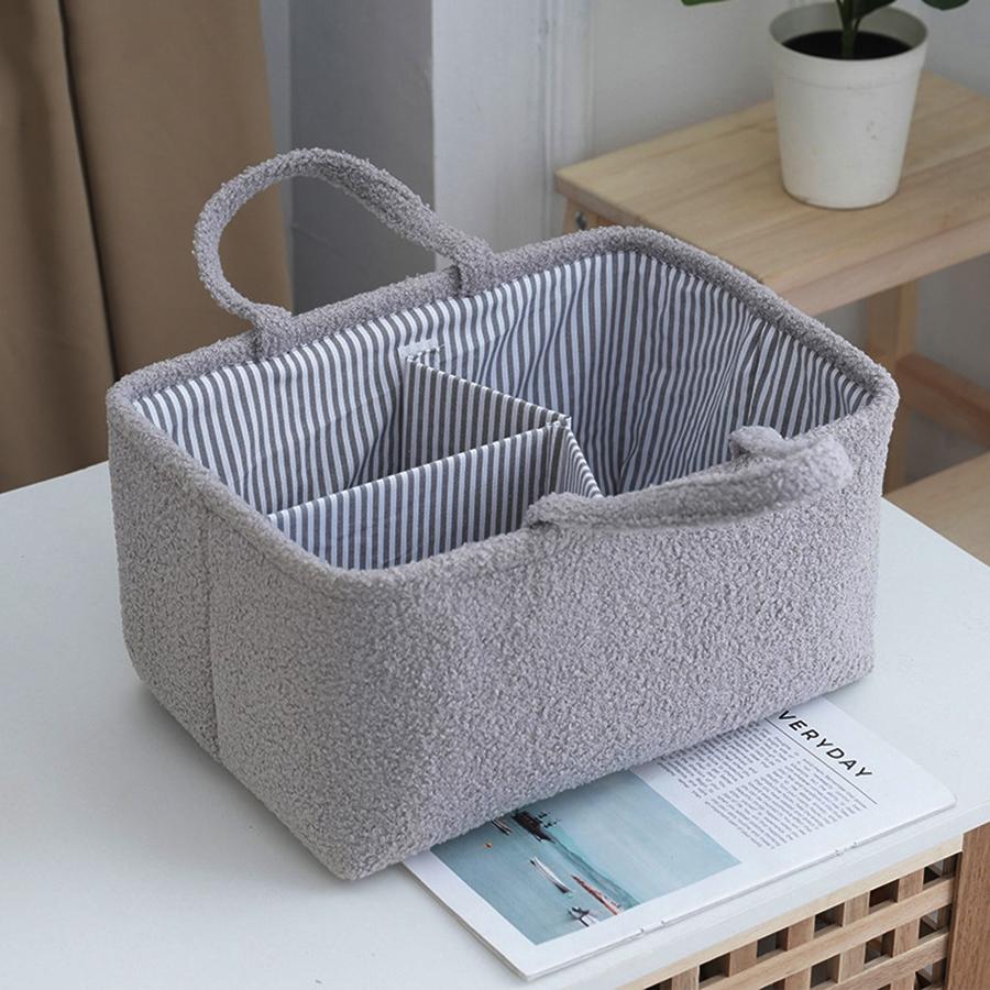 

Travel Portable Mommy Bag Diaper Bag Feeding Bottle Storage Handbag Multifunctional Baby Products Organizer Basket серый
