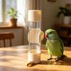 Bird Water Dispenser Easy to Refill Leakproof Automatic   Water Feeder for Cockatiel Bird Cage 200ml
