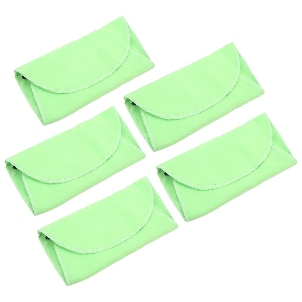 5 Stück Reinigungstuch Tupfer Gute Wasseraufnahme Waschbar Wiederverwendbar Weiches Flötenreinigungsset für Saxophon Klarinette