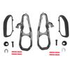 Heavy Duty Front Tow Hooks Left Right Black with Hardware 82215268AB Replacement for 1500 DT 3.6L 5.7L Engine 2019 2022