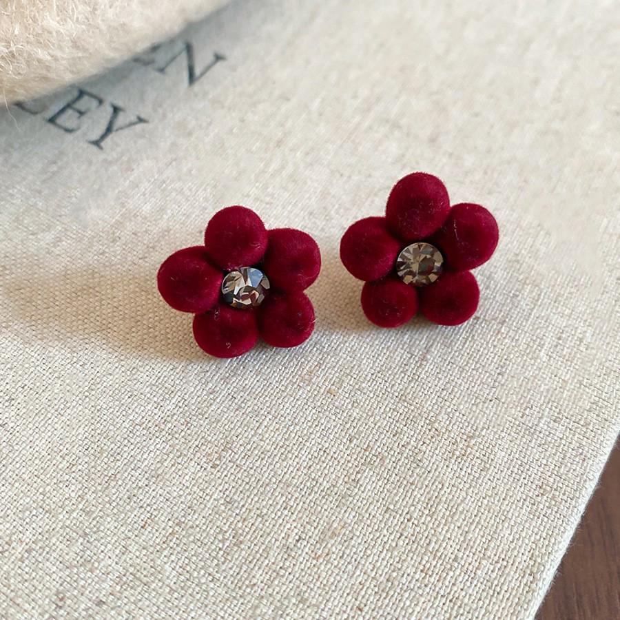Silberne Nadel Tropfenöl Rote Perlen Ohrstecker - Eleganter & Vielseitiger Schmuck für Damen